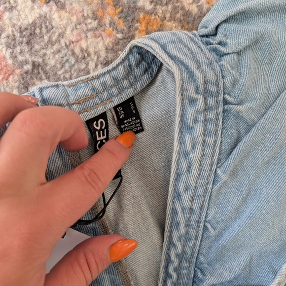 BNWT Light Blue Denim Mini Dress - Picture 7 of 9